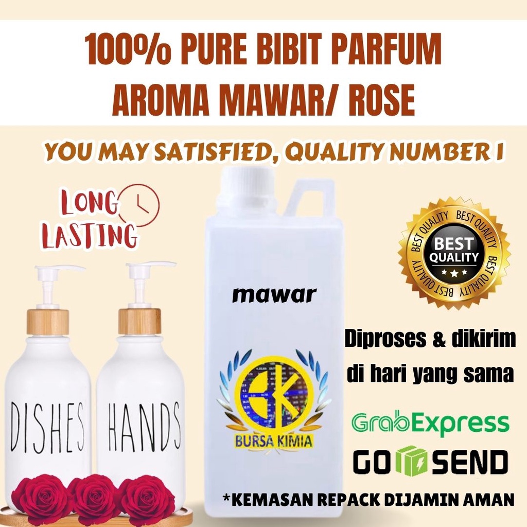Bibit biang parfum rose mawar 500gr bibit biang mawar parfum rose 500ml bibit parfum rose 500ml