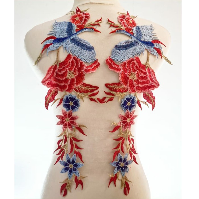 Terlaris Bordir Burung Sepasang Bangau, Aplikasi Bordir Burung