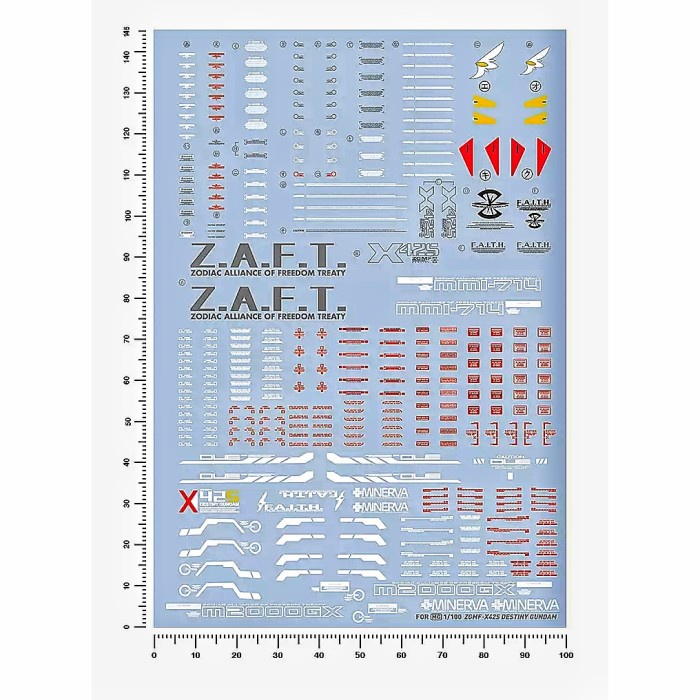 DISKON SPESIAL MG DESTINY GUNDAM WATER DECAL ARTISAN'S CLUB DECAL TERMURAH
