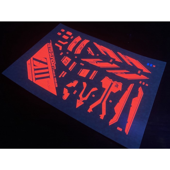 HOT SALE RG ZETA III GUNDAM KARABA WATER DECAL FLAMING SNOW STUDIO TERBARU