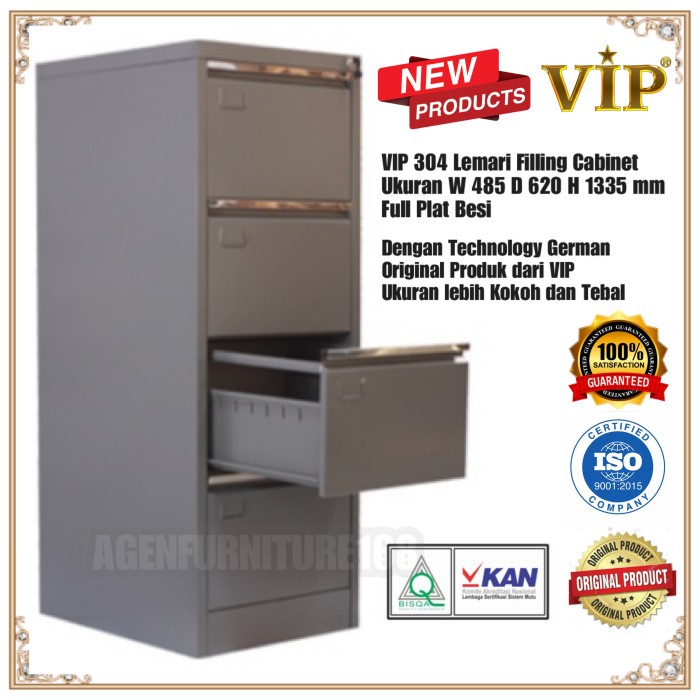 

Terlaris Lemari Arsip Besi Filling Cabinet Vip 304