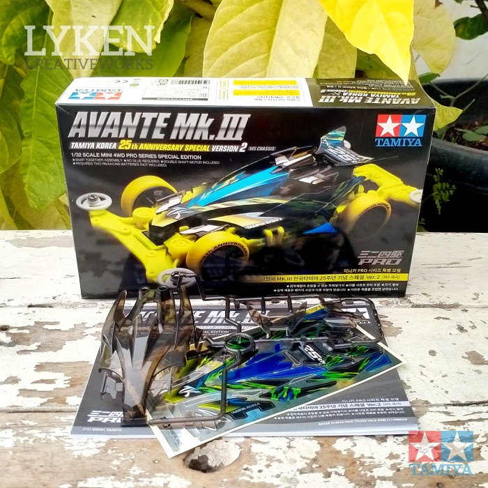 DISKON SPESIAL TAMIYA ORIGINAL BODY AVANTE MK-III KOREA 25TH ANNIVERSARY SE V.2 TERBARU
