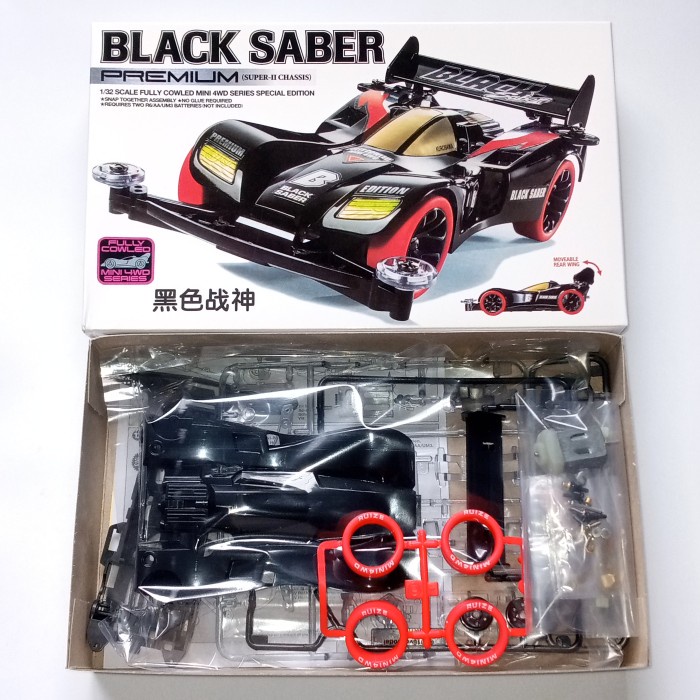 FLASH SALE TAMIYA MINI 4WD MERK DD RUIZE BLACK SABER PREMIUM TERBARU