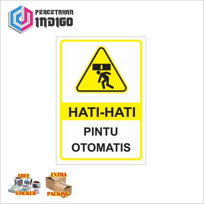 

Terlaris Plat Alumunium Rambu Hati Hati Pintu Otomatis