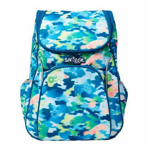 Smiggle Bag Mirage Access Reflect Backpack Tas Ransel - Mid Blue