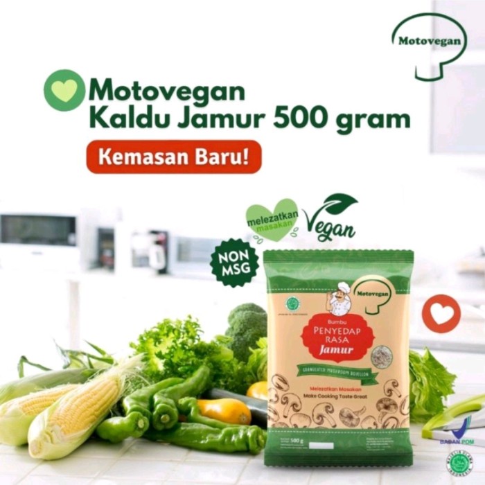 

Moto Vegan Kaldu Jamur 500Gram Non Msg