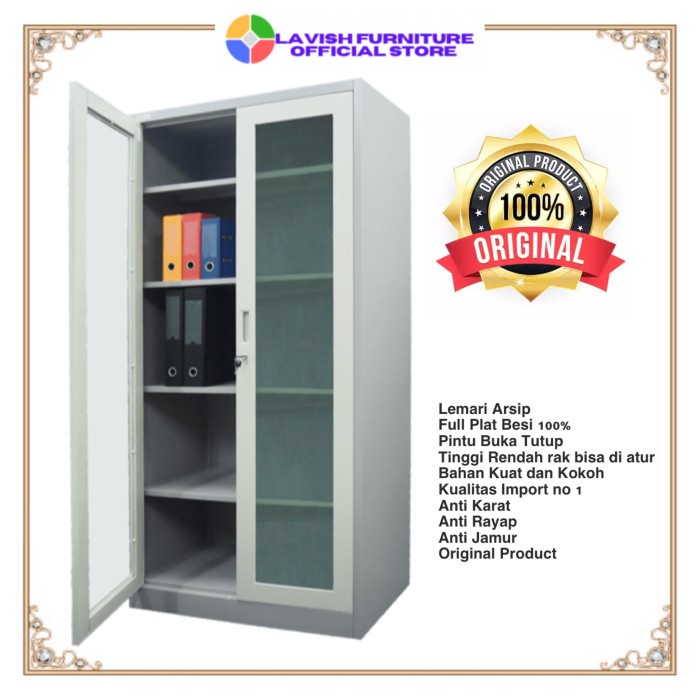 

Lemari Arsip Filling Cabinet Besi Pintu Swing Kaca La2006