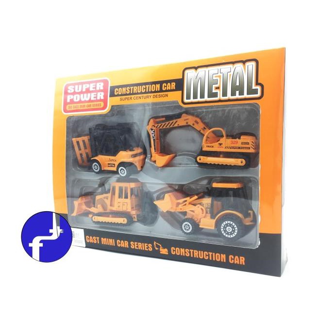 Sale Mainan Excavator Bulldozer Beko Grader Die Cast Metal Construction F4 Termurah