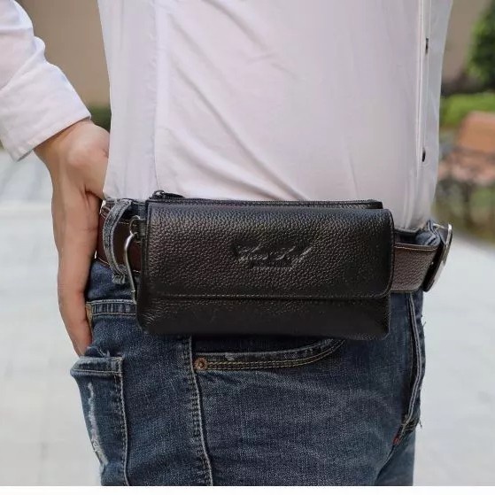 Terlaris Dompet Hp Pinggang Laki-Laki Kulit Asli Cheer Soul 5509 Sarung Hp Pria