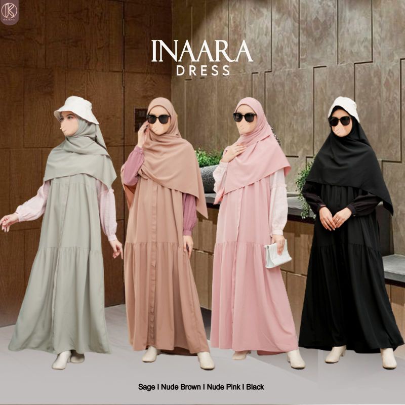 Gamis premium Inaara dress by Kaisya (hanya gamis)