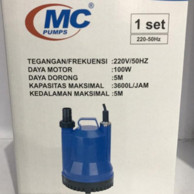 Pompa Celup Kolam Ikan 100Watt Mesin Pompa Air Kolam Ikan Mc Pump 100W