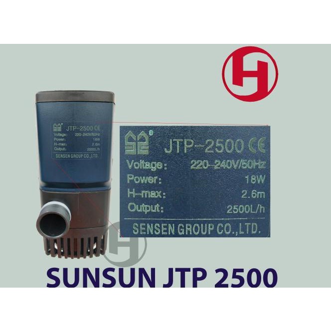 Original Sunsun Jtp 2500 Pompa Sirkulasi Aquarium Dan Kolam