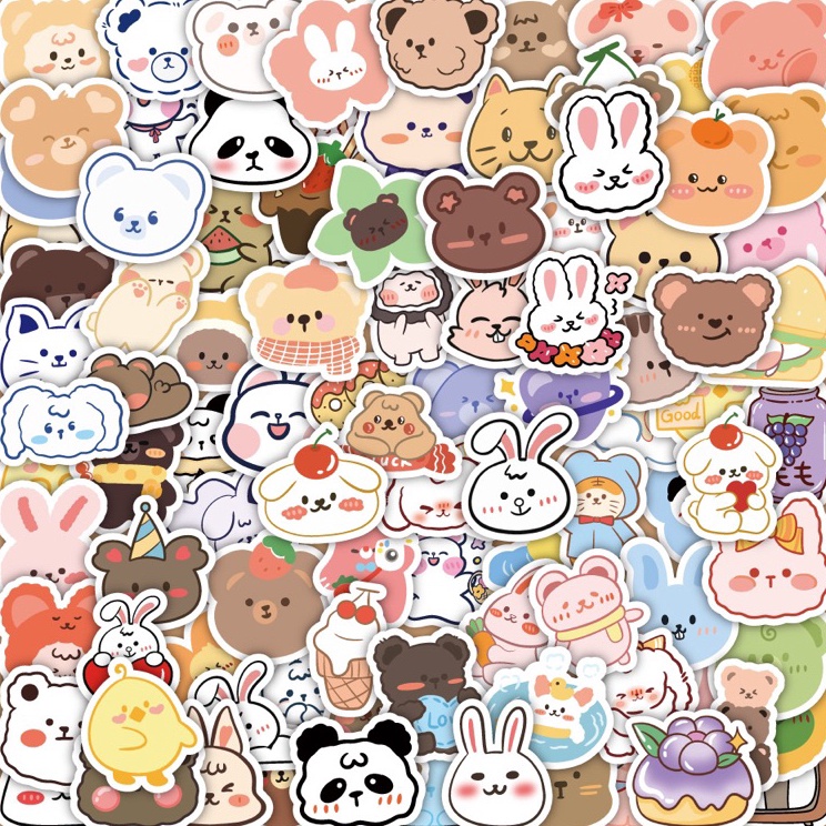 

[KODE 77] 60pcs Sticker Waterproof Tumblr Viral Anime Karakter Genshin