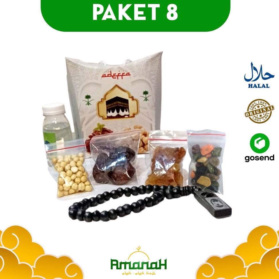 

❤[PROMO ⚡ALE!!!]❤ paket oleh oleh haji dan umroh + coklat Kerikil + tasbih + dus jinjing