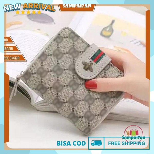 Wallet Resleting Murah Domper Walet Polos Kecil Dompet Cewek Serbaguna Lipat Pouch Series Oringinal 