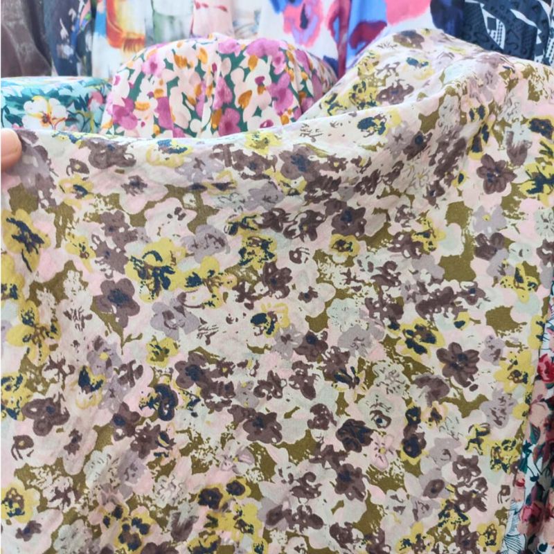 kain katun silky nv - bahan silky premium - kain katun silky