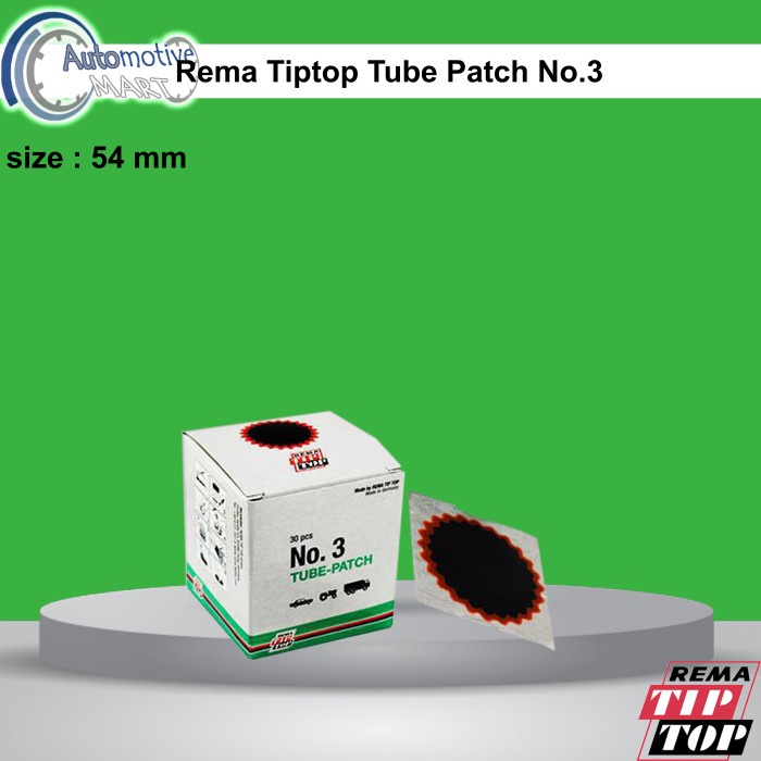 Rema TipTop Tube Patch No.3 Karet Koyok Tambal Ban TipTop 500 0067