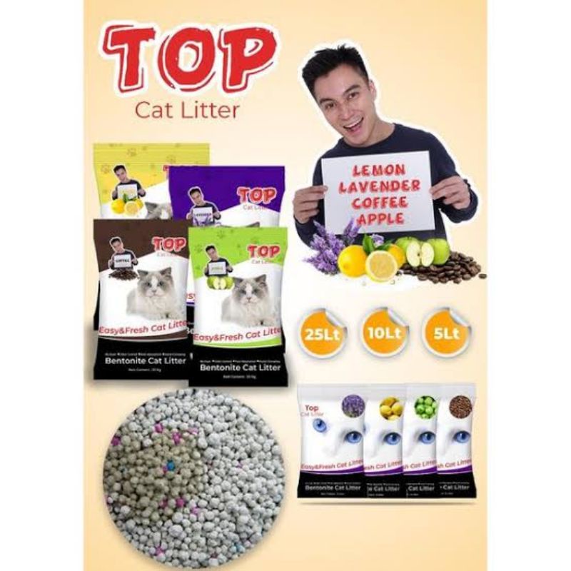 Pasir Gumpal Wangi Top 5 Liter / Pasir Kucing