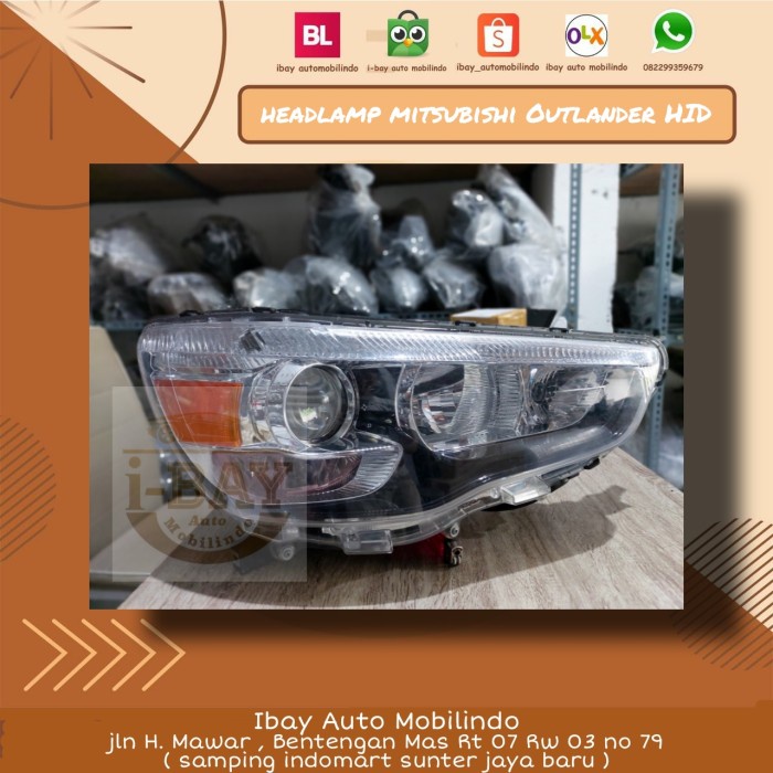 {Bekas} Headlamp Headlight Lampu Depan Mitsubishi Outlander PX HID Original Murah