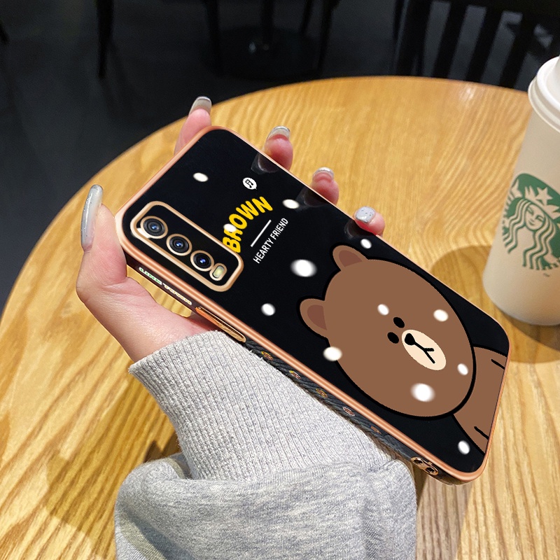Case Ponsel untuk vivo Y20 Y20s Y20i Y20S G Y12A Y12s Y20T Y20S M Y20S D Y11s Y30G Case Fashion Bear