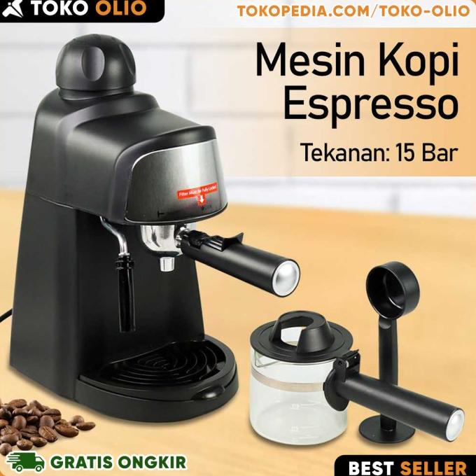 Mesin Pembuat Kopi Espresso Otomatis Cappucino Coffee Machine 15 Bar Levain.Store