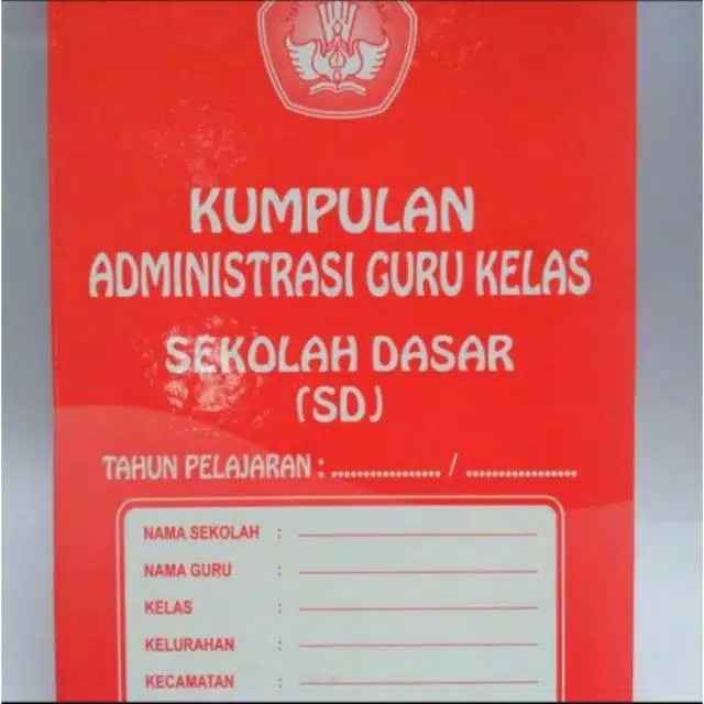 Terlaris Sekre Buku Kumpulan Administrasi Guru Kelas K13 Terbaru