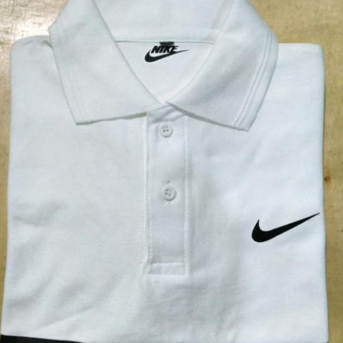 Kaos Polo Shirt Kaos Pria Nike Mantap Warna Putih Stok Ada Promo Worldfashion02