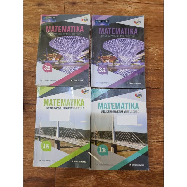

BUKU PELAJARAN MATEMATIKA ERLANGGA KELAS VII/VIII /IX KLS 7 / 8 / 9 KURIKULUM 2013 M. CHOLIK ADINAWAN BEKAS PRELOVED