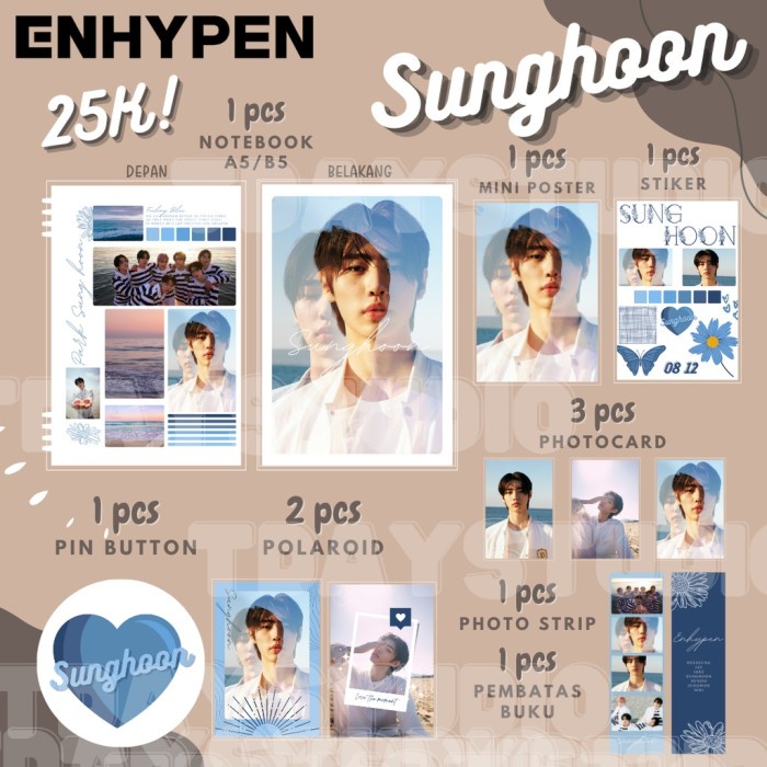 

Free Box Paket Hemat Notebook Enhypen - Fankit Enhypen