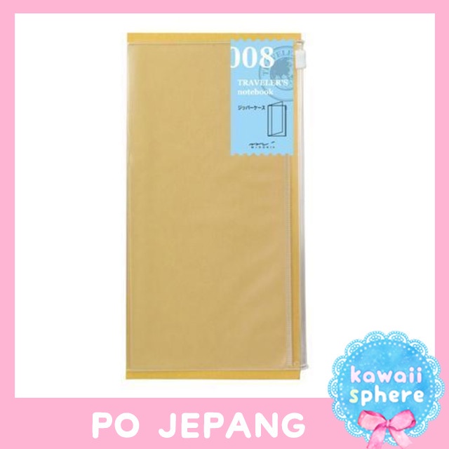 

Midori Travelers Notebook Regular Size Zipper Refill Po Jepang