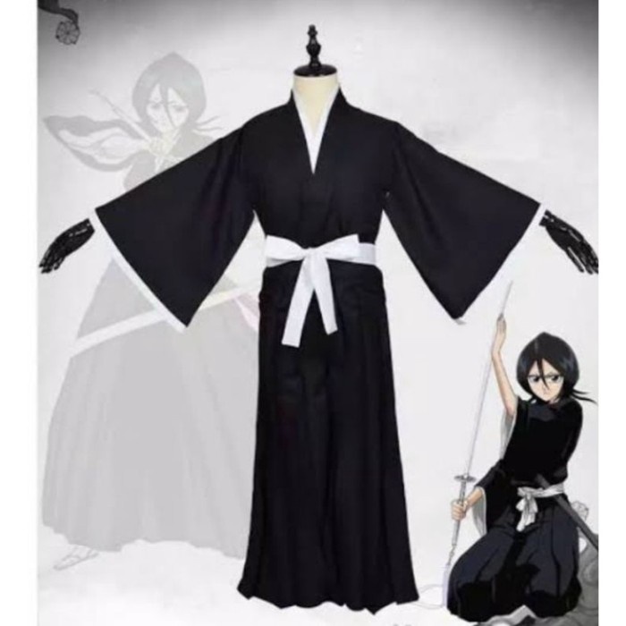 Best Seller Kostum Jepang Hakama Bleach Black Ichigo Kurosaki