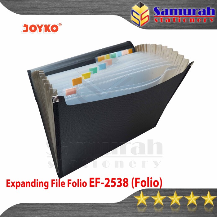 

Bestseller Expanding File Joyko Ukuran Folio / Map Dompet Plastik Sekat Berkas