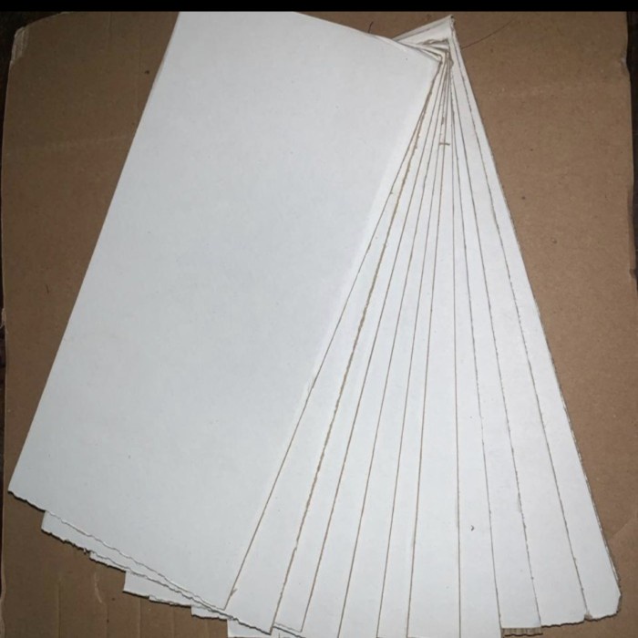 

Bestseller Single Wall E Flute Putih Putih 100 X 160 Cm /Kertas Kardus/Corrugated