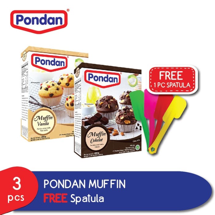 

Best Seller Pondan Muffin Gratis Spatula