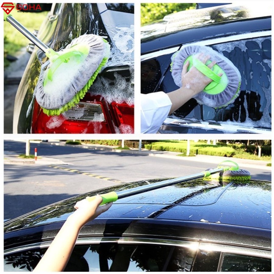 Alat Sikat Cuci Mobil Microfiber Kemoceng Cendol Alat Pel