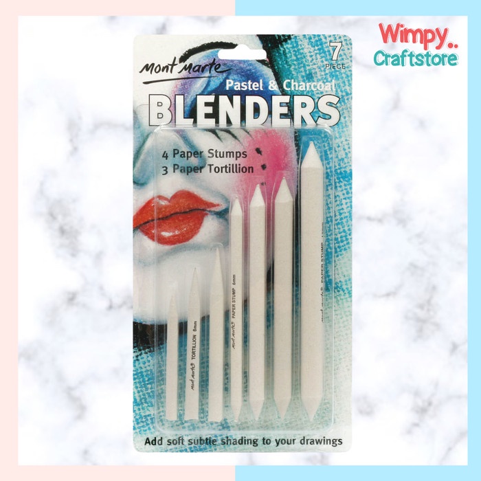 

Terlaris Mont Marte Pastel Charcoal Blenders Set Paper Stump Dusel Arsir Sketsa
