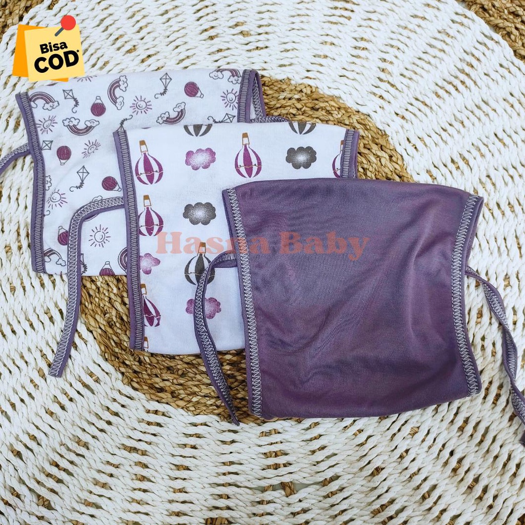 Paket Popok Tali Lusinan Popok Tali Bayi Baru Lahir, Baby Newborn Gift Set Seri Purple Mouve-Juragan Lebak