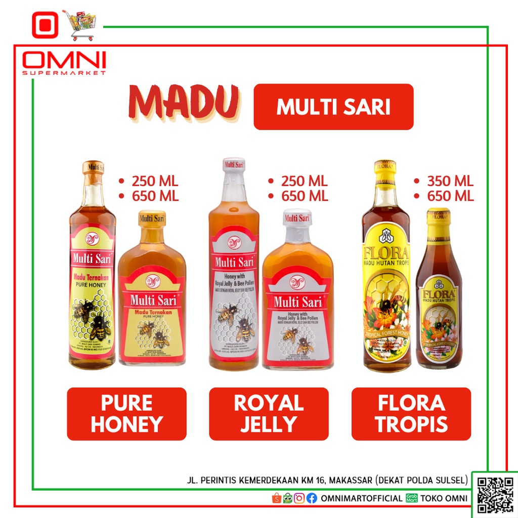 

Madu Multisari Ternakan - Royal Jelly - Flora Tropis 250ml
