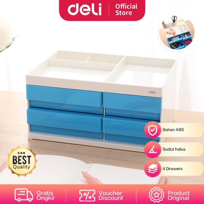 

Deli Desk Organizer Organiser Plastik 4 Laci Ez250X0