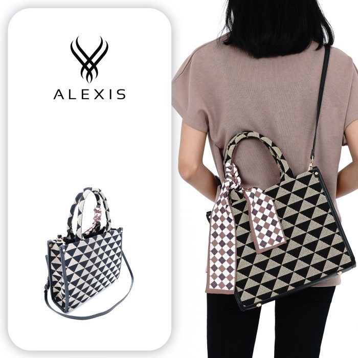 HOT SALE ALEXIS IMPORT TAS SELEMPANG KANVAS WANITA (11800009-8SQLL) TERLARIS