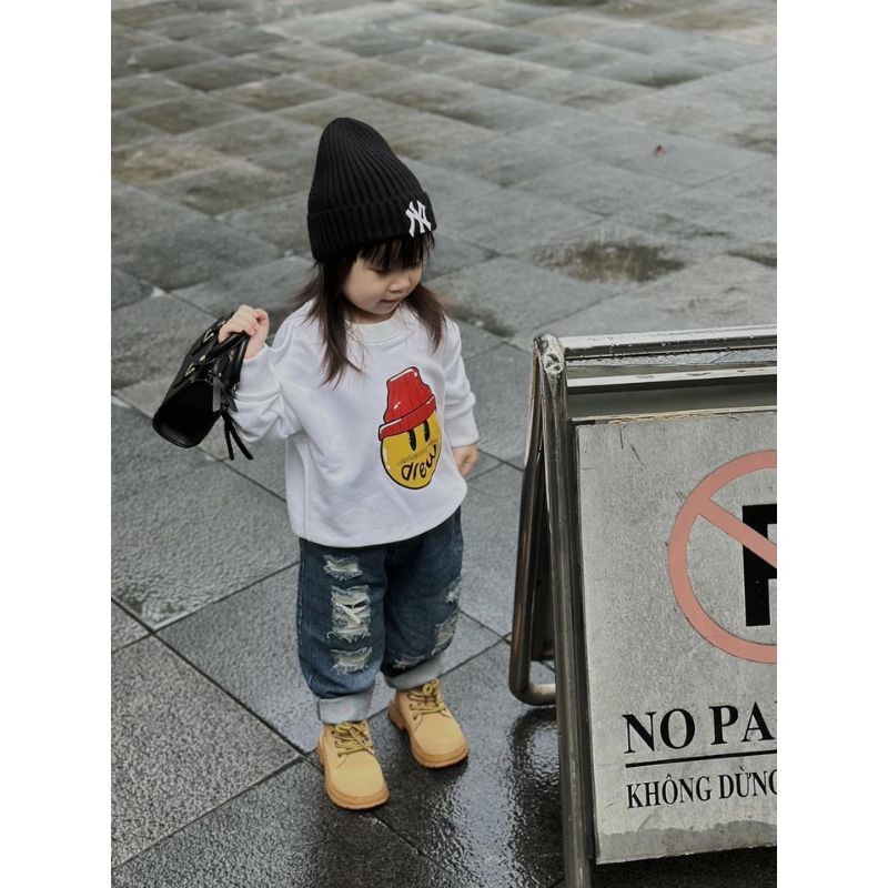 Hoodie Anak DREW Kartun (1th - 12th) Jacket Boy Girl Kids Kid Anak Laki Laki Perempuan 1 2 3 4 5 6 7 8 9 10 11 12 Tahun FLeece Premium Korean Street Style Hip Hop Hijau Botol Beige Cream Mint Kuning Maroon Putih Cute