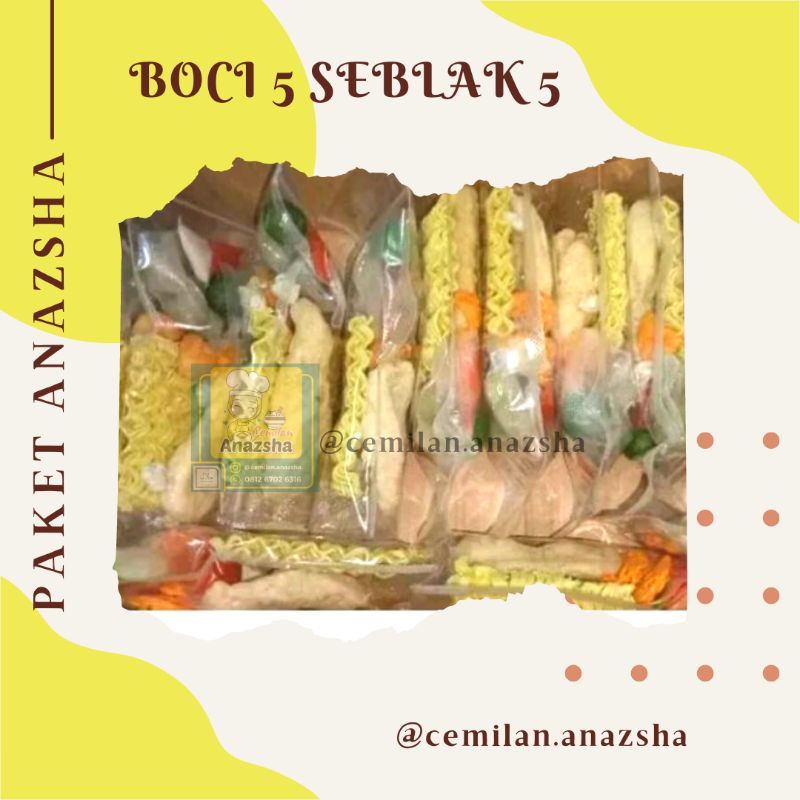 

PAKET MIX ANAZSHA (5 SEBLAK & 5 BOCI)