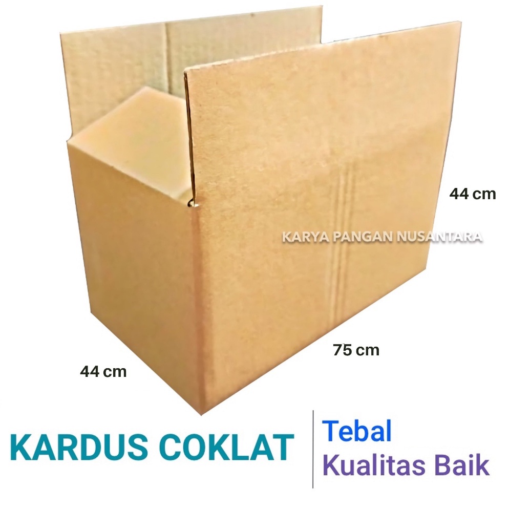 

Model Keren.. KARDUS COKLAT 75X44X44CM KARDUS POLOS BOX KARDUS PACKING BESAR PER PCS ZNK