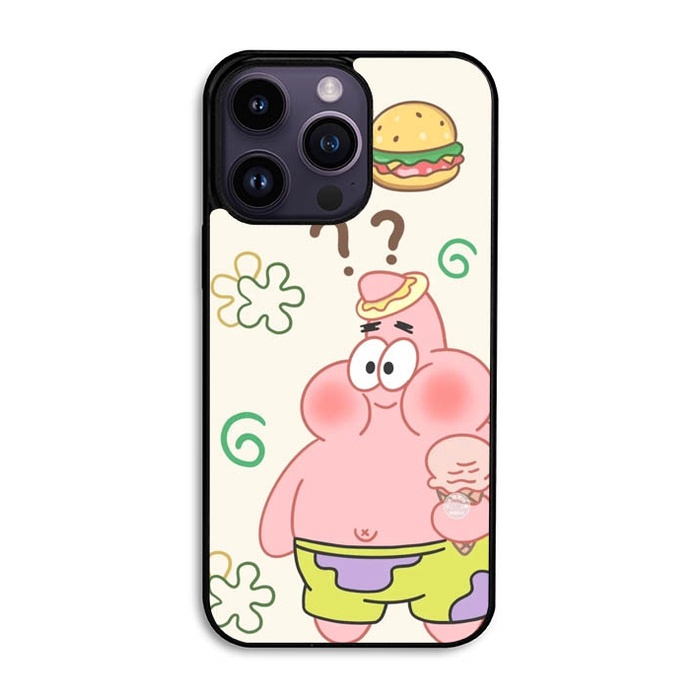Hardcase Casing iPhone 14 13 12 11 Pro Max Plus Mini Patrick Star AB2094 Case Cover