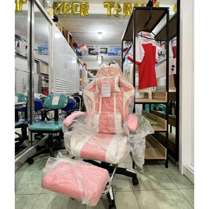 Kursi Gaming Chair Pink Kursi Direktur Manager Kursi Kerja Kantor Popbar.Store