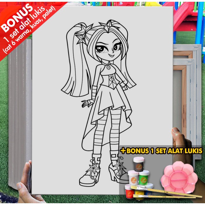 

Bestseller Kanvas Gambar My Little Pony Barbie Equestria 30X40 Cm Mel1161