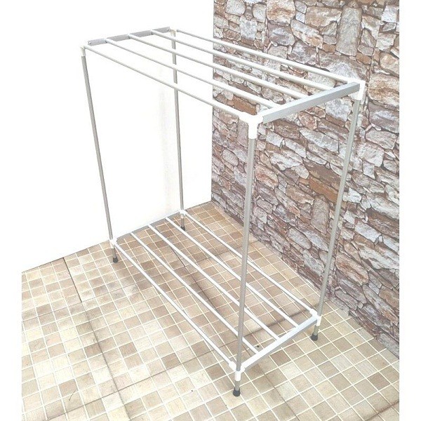 Jemuran Handuk Aluminium Rak Handuk Berdiri 5 Susun