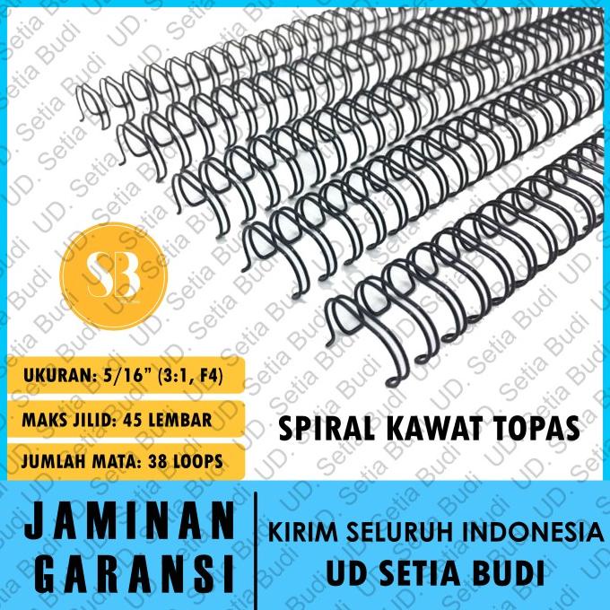 

Spiral Kawat Topas 5/16" ( 3:1, F4 ) 1 Kotak ( 100 Batang )