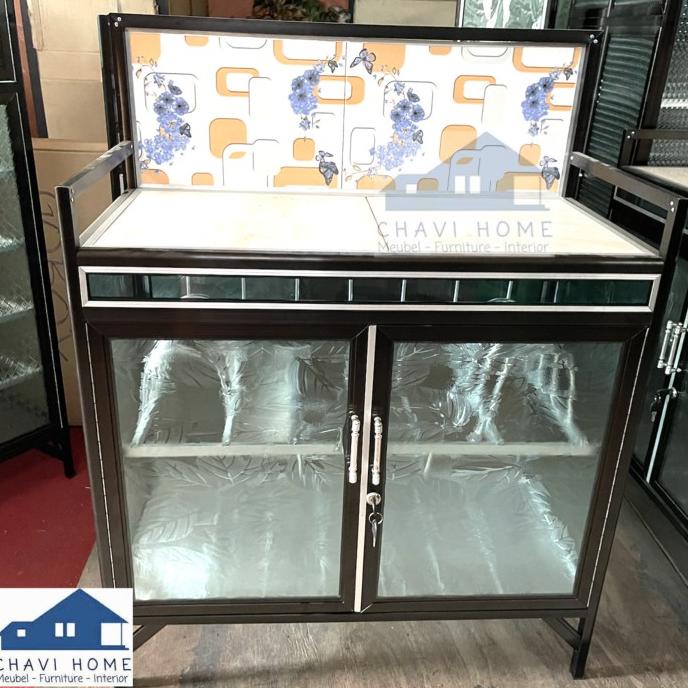 meja kompor lemari kompor rak kompor rak piring lemari dapur aluminium