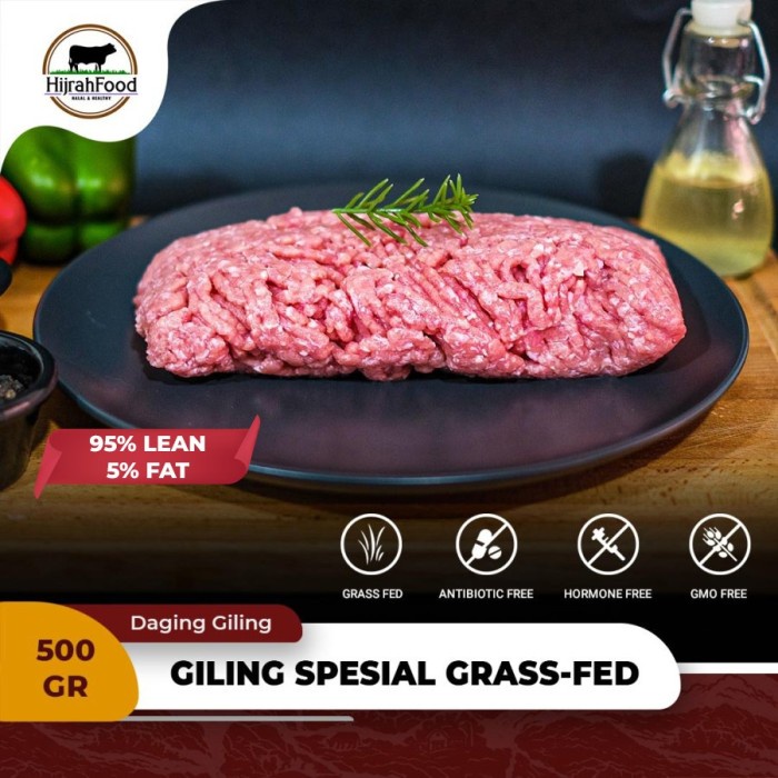 

Daging Giling Sapi Muda Grass-Fed Free Range Ground Veal Beef